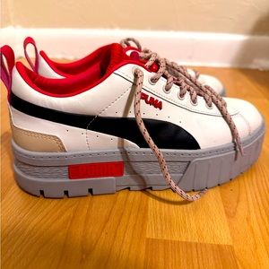 PUMA Mayze Retro Grade Vaporous Gray/Puma Black/Burnt Red
